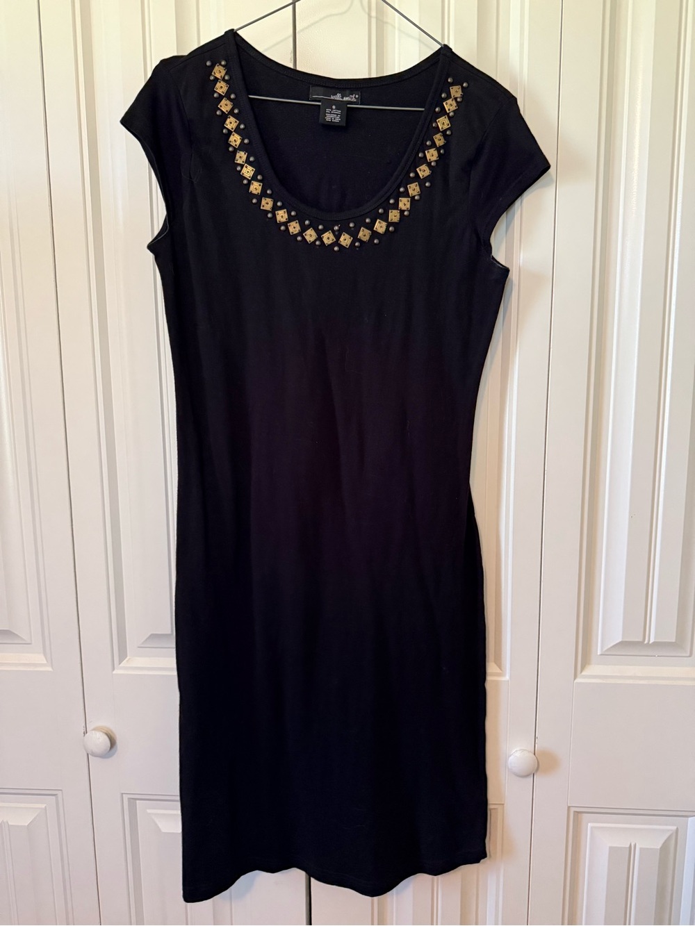 Will Smith Black Studded Scoop Neck - Picture 7 of 7